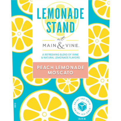 Lemonade Stand Wine Peach Lemonade Moscato - 750ML - Front Label
