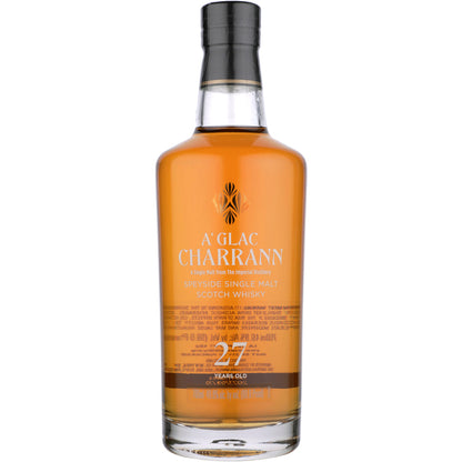 A'Glac Charrann Single Malt Scotch Secret Speyside 27 Yr 99.6 - 700ML - Front