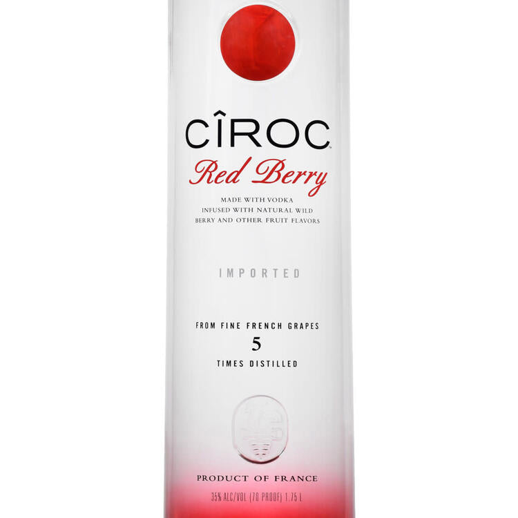 Ciroc Berry Flavored Vodka Red Berry 70 - 1.75L - Front Label