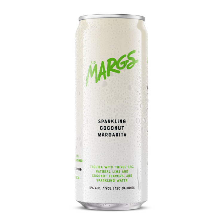 Sip Margs Margarita Sparkling Coconut Margarita 10 - 12 Z - Front
