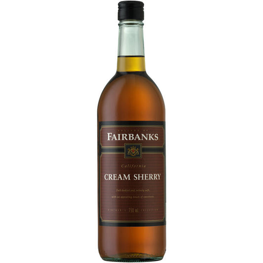 Fairbanks Cream Sherry California - 750ML - Front