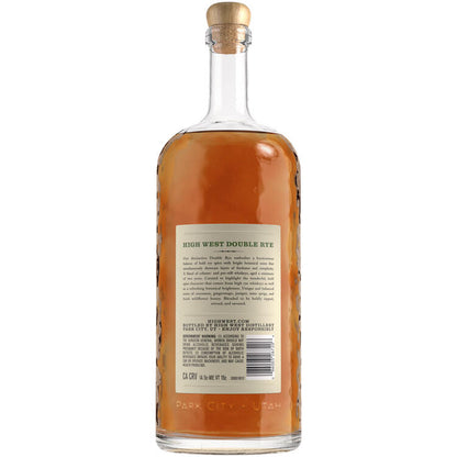 High West Rye Whiskey Double Rye! 92 - 1.75L - Back