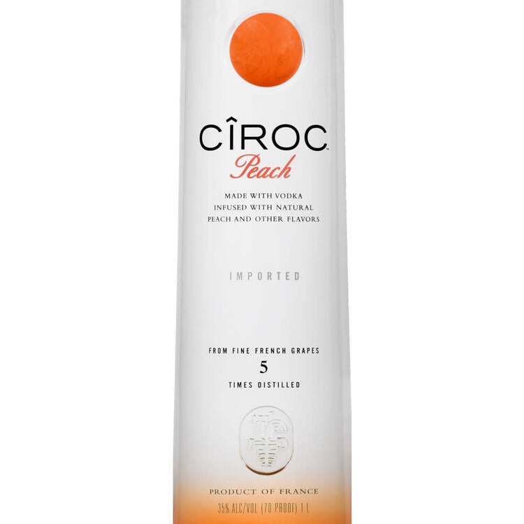 Ciroc Peach Flavored Vodka 70 - 1.0L - Front Label