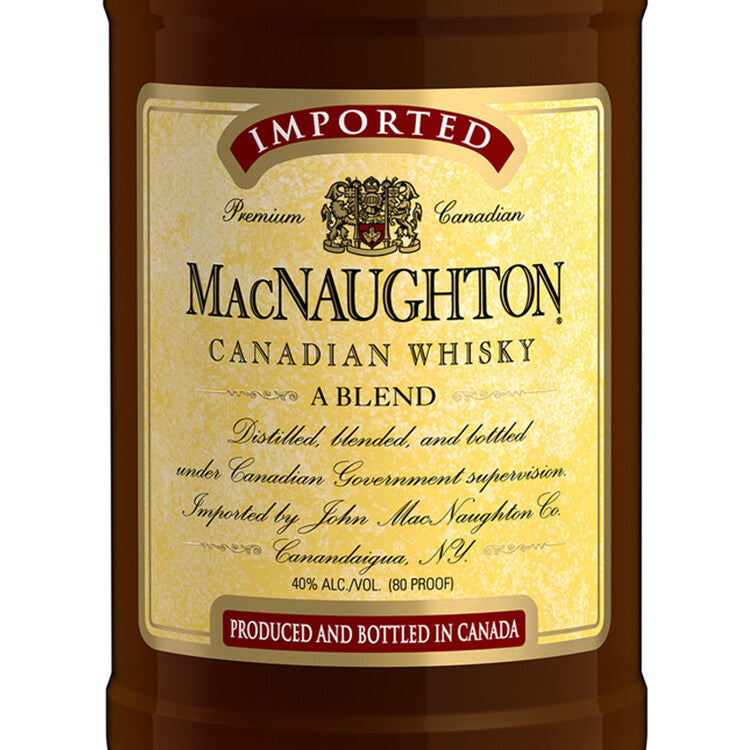 Macnaughton Canadian Whisky 80 - 1.75L - Front Label