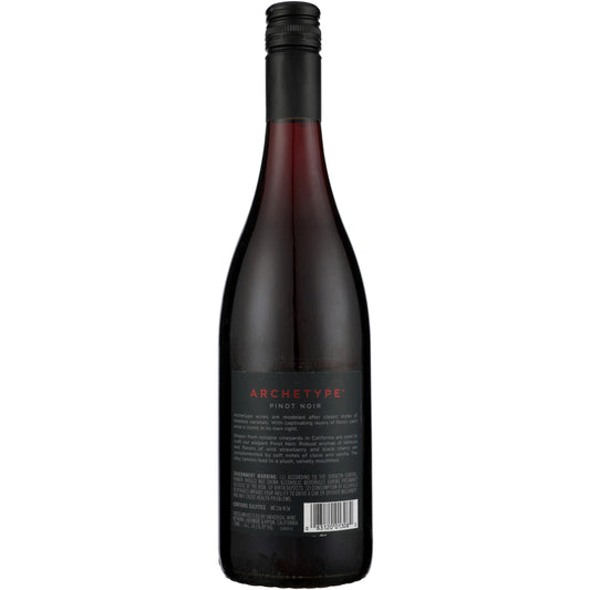 Archetype Pinot Noir California - 750ML - Back