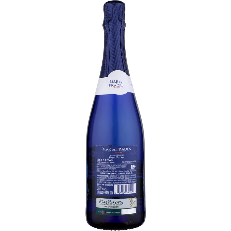 Mar De Frades Brut Nature Rias Baixas - 750ML - Back