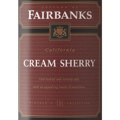 Fairbanks Cream Sherry California - 1.5L - Front Label