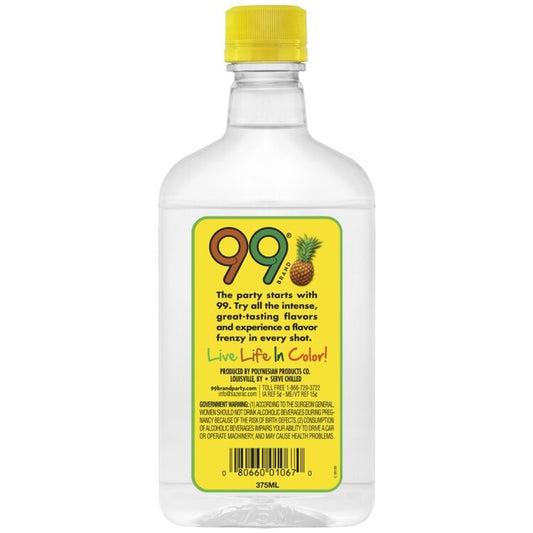 99 Brand Pineapple Schnapps 99 - 375ML - Back
