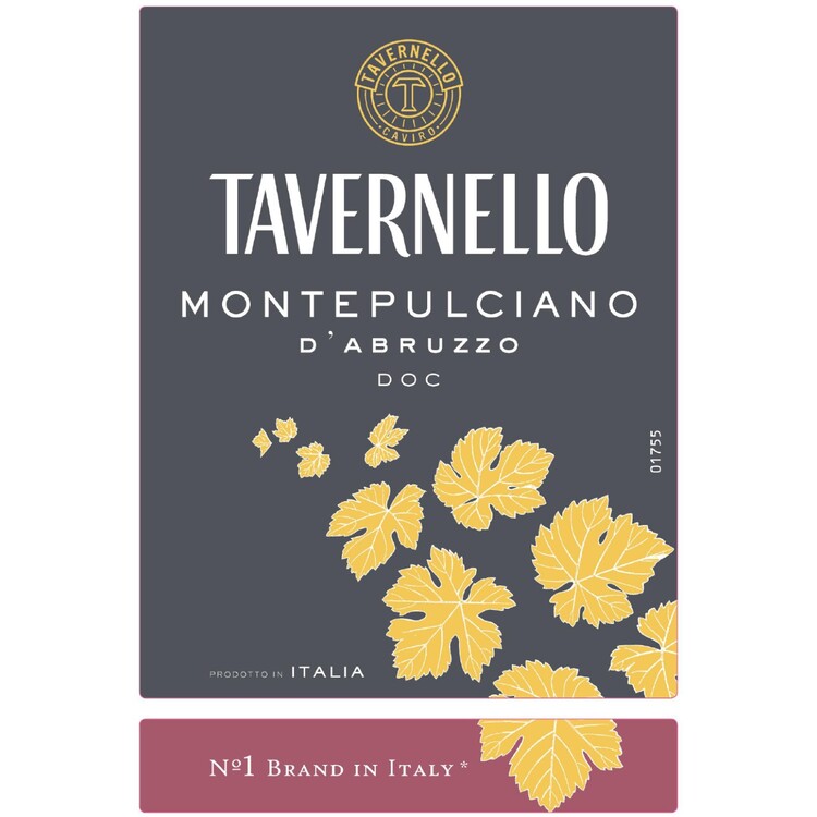 Tavernello Montepulciano D'Abruzzo - 750ML - Front Label