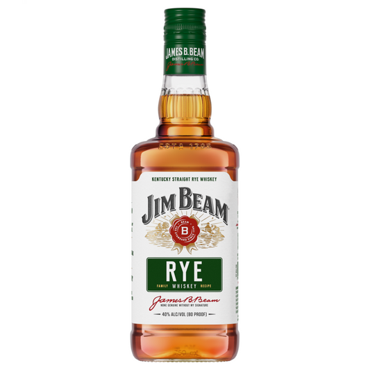 Jim Beam Straight Rye Whiskey 80 - 750ML - Front