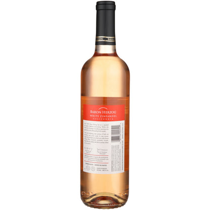 Baron Herzog White Zinfandel California - 750ML - Back