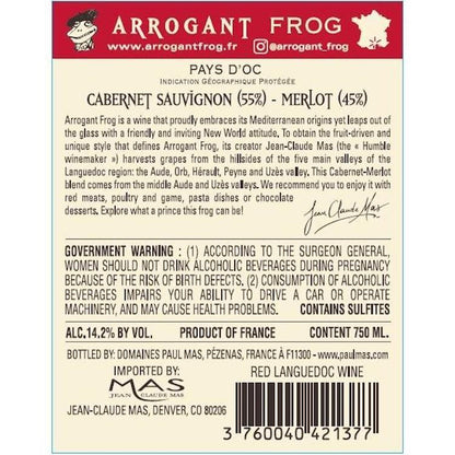 Arrogant Frog Cabernet Sauvignon/Merlot Lily Pad Red Pays D'Oc - 750ML