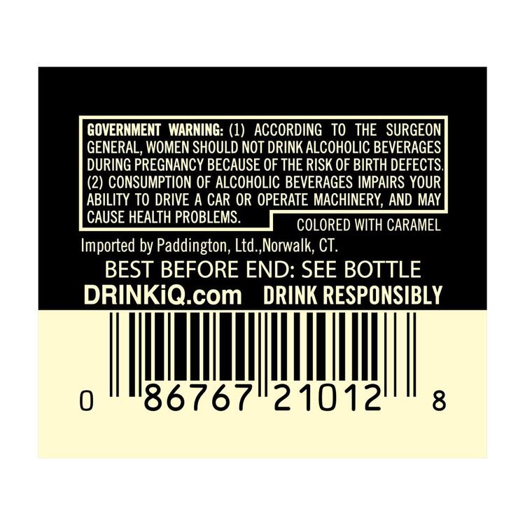 Baileys Irish Cream Liqueur The Original 34 - 50ML - Back Label