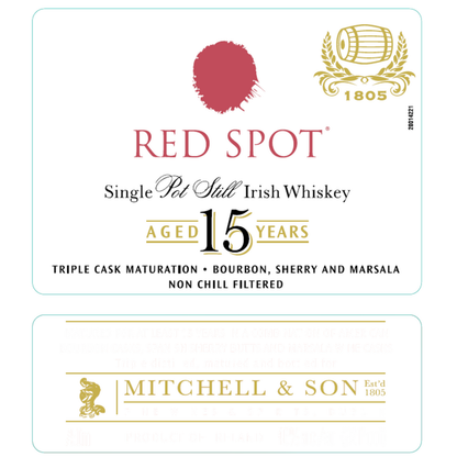 Red Spot Single Pot Still Irish Whiskey 15 Yr 92 - 750ML