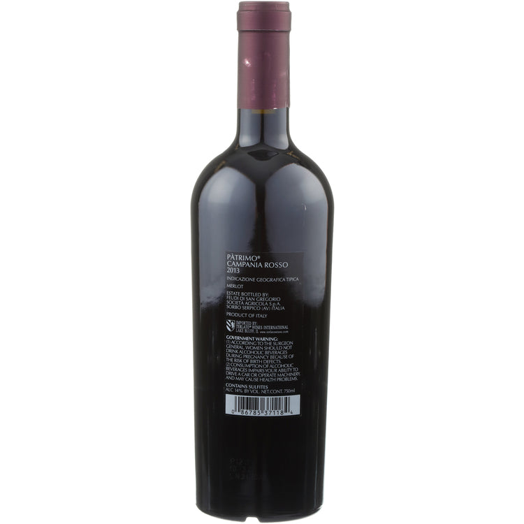 Feudi Di San Gregorio Merlot Patrimo Campania 2013 - 750ML