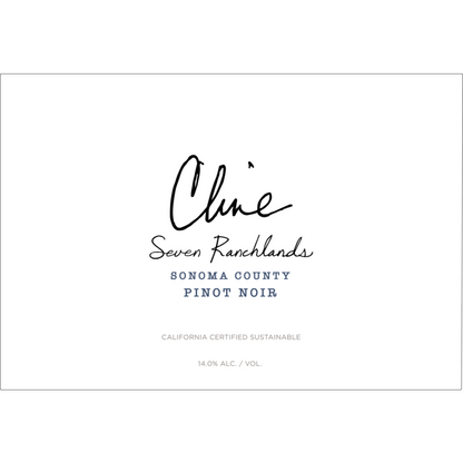 Cline Pinot Noir Seven Ranchlands Sonoma County 2023 - 750ML - Front Label