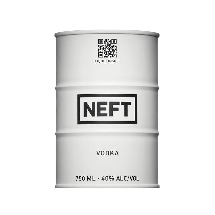 Neft Vodka White Barrel 80 - 750ML - Front