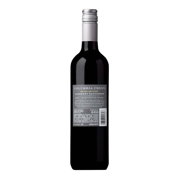 Columbia Crest Cabernet Sauvignon Grand Estates Washington - 750ML - Back
