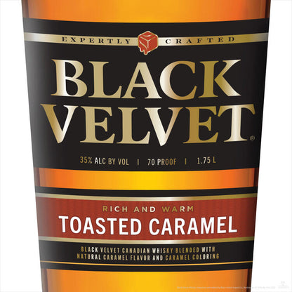 Black Velvet Toasted Caramel Flavored Whisky 70 - 1.75L - Front Label
