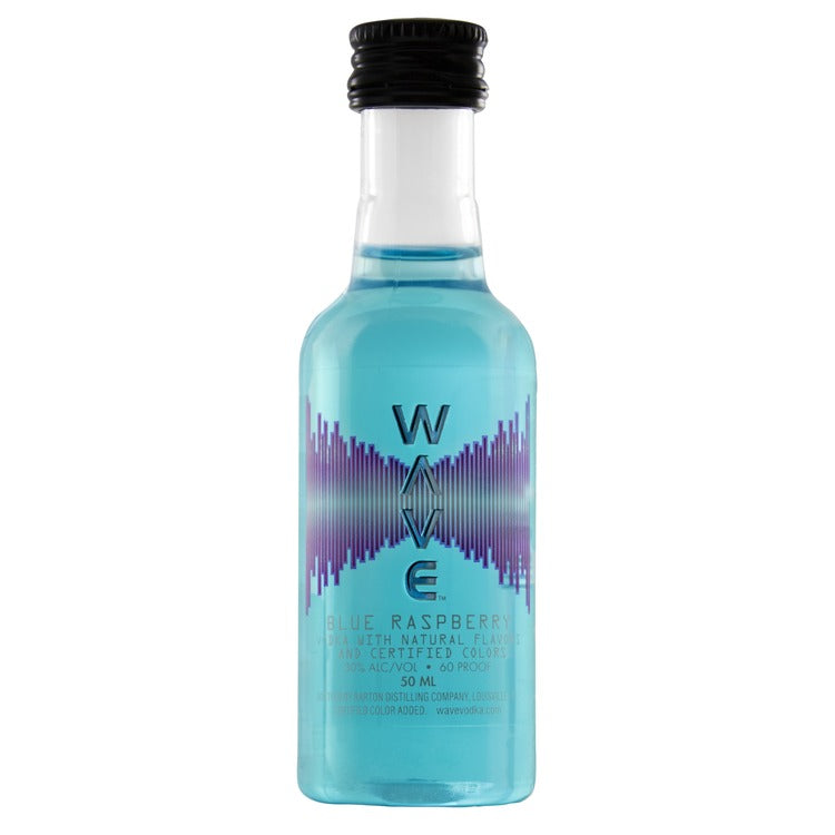 Wave Blue Raspberry Flavored Vodka 60 - 50ML - Front
