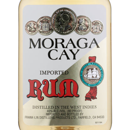 Moraga Cay Gold Rum 80 - 200ML - Front Label