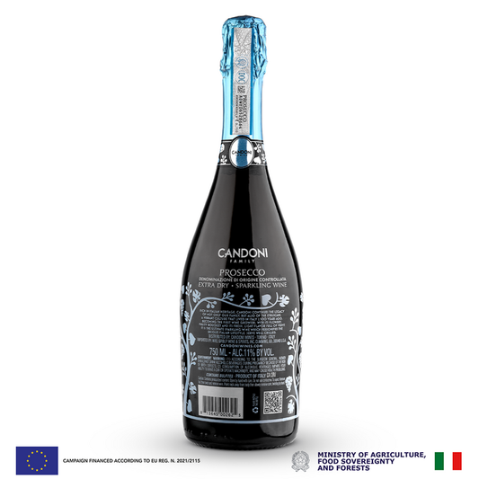 Candoni Prosecco Treviso Extra Dry - 750ML - Back