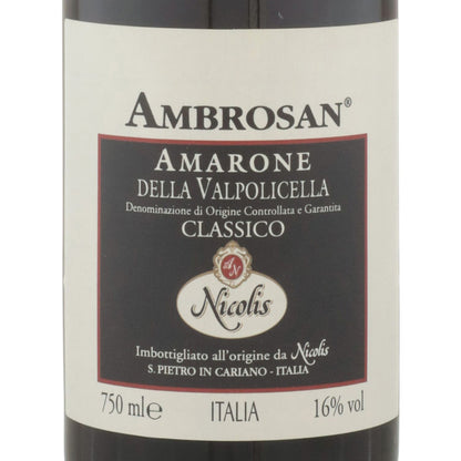 Nicolis Amarone Della Valpolicella Classico Ambrosan 2013 - 750ML