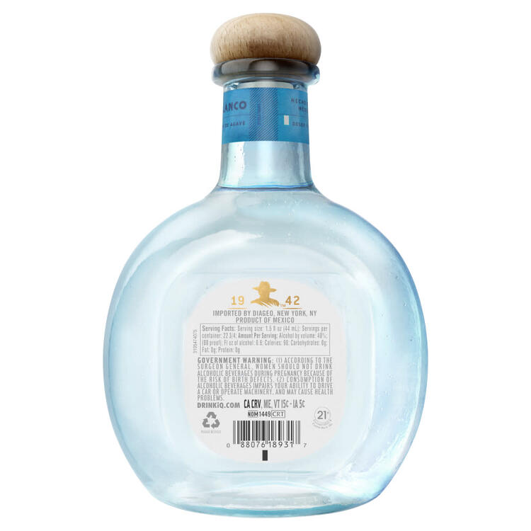 Don Julio Tequila Blanco 80 - 1.0L - Back