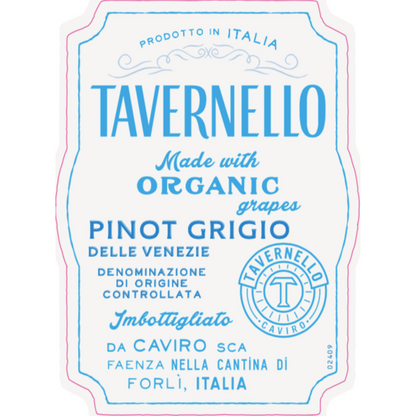 Tavernello Pinot Grigio Organico Delle Venezie - 750ML - Front Label