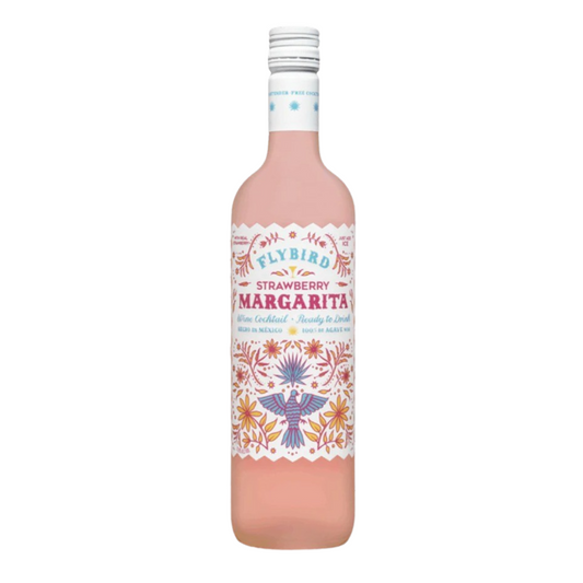 Flybird Strawberry Margarita Wine Based Cocktail - 187ML - Front