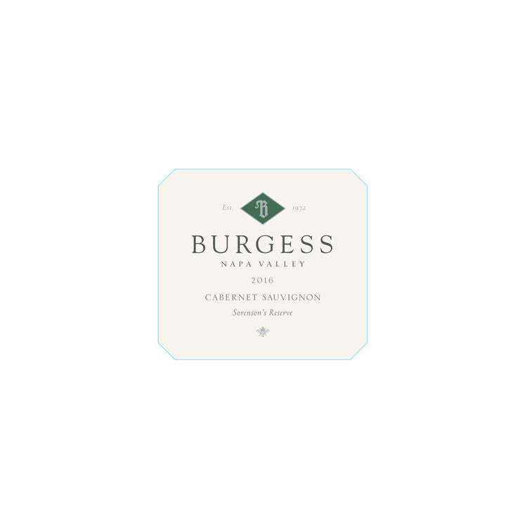 Burgess Cabernet Sauvignon Sorensons Reserve Napa Valley 2016 - 750ML