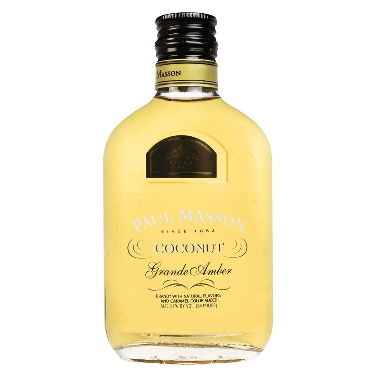 Paul Masson Coconut Flavored Brandy Grande Amber 54 - 200ML - Front