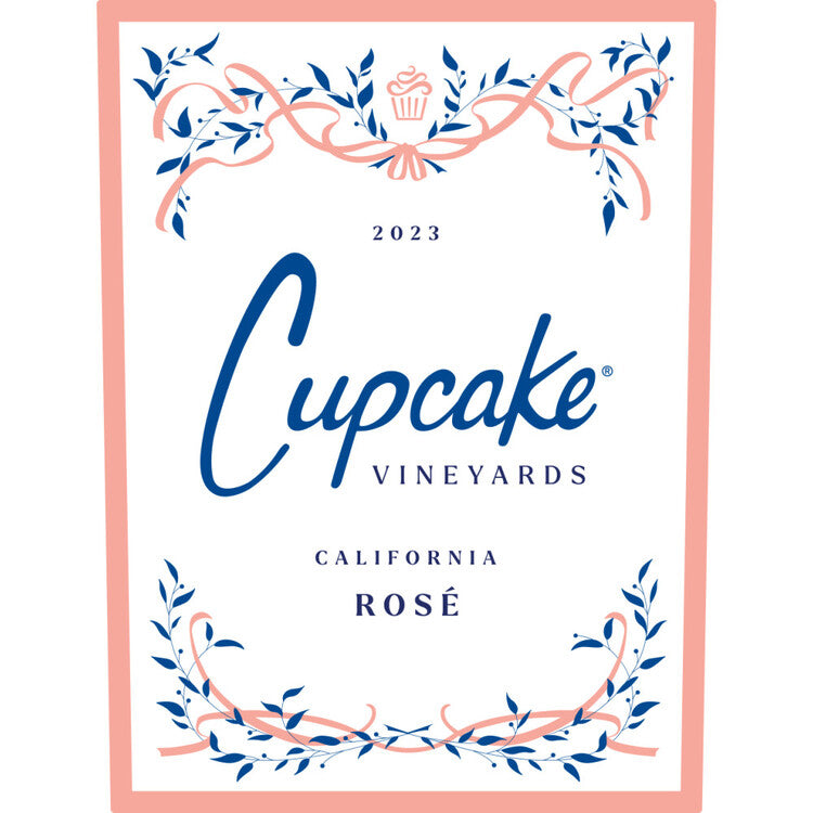 Cupcake Vineyards Rose Wine California - 750ML - Front Label