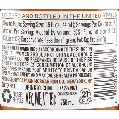 Captain Morgan Spiced Rum Signature 100 - 750ML