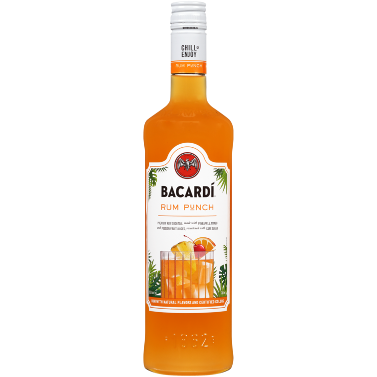 Bacardi Rum Punch Classic Cocktails 25 - 750ML - Front