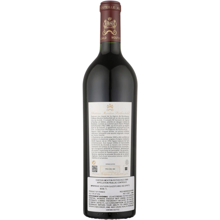Chateau Mouton Rothschild Pauillac 2009 Wood Box - 750ML