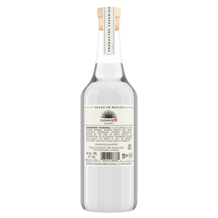 Casamigos Casamigas Tequila Blanco Jalapeno Flavored 80 - 750ML - Back