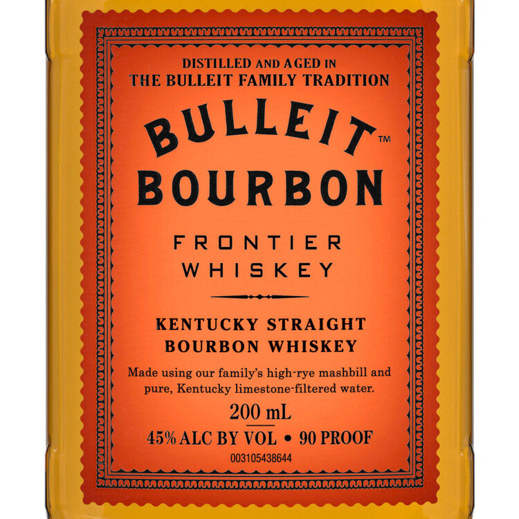 Bulleit Straight Bourbon Frontier Whiskey 90 - 200ML