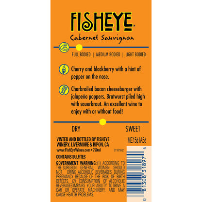 Fish Eye Cabernet Sauvignon South Eastern Australia - 750ML - Back Label