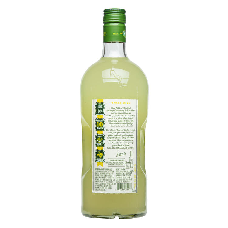 Deep Eddy Lime Flavored Vodka 70 - 1.75L - Back
