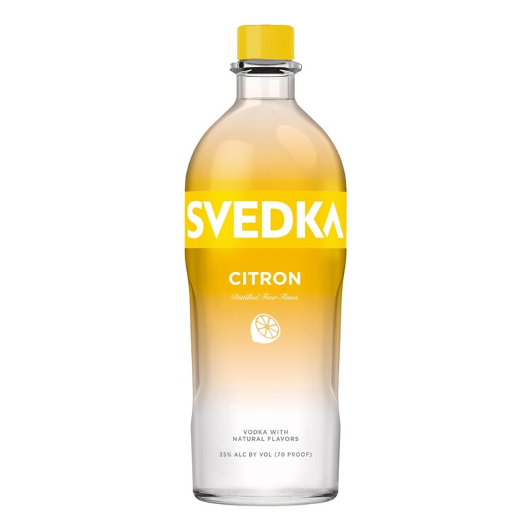 Svedka Lemon Flavored Vodka Citron 70 - 1.75L - Front