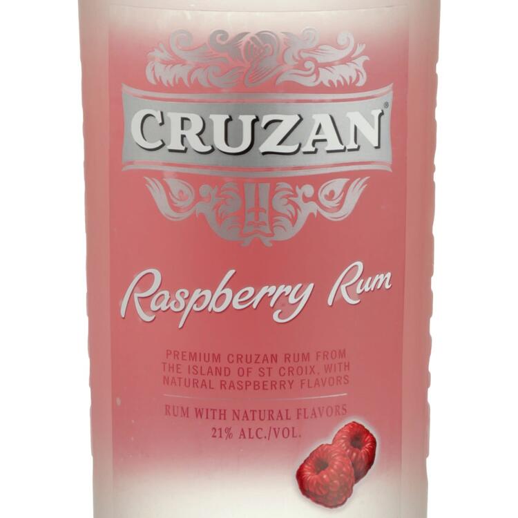 Cruzan Raspberry Flavored Rum 42 - 750ML - Front Label