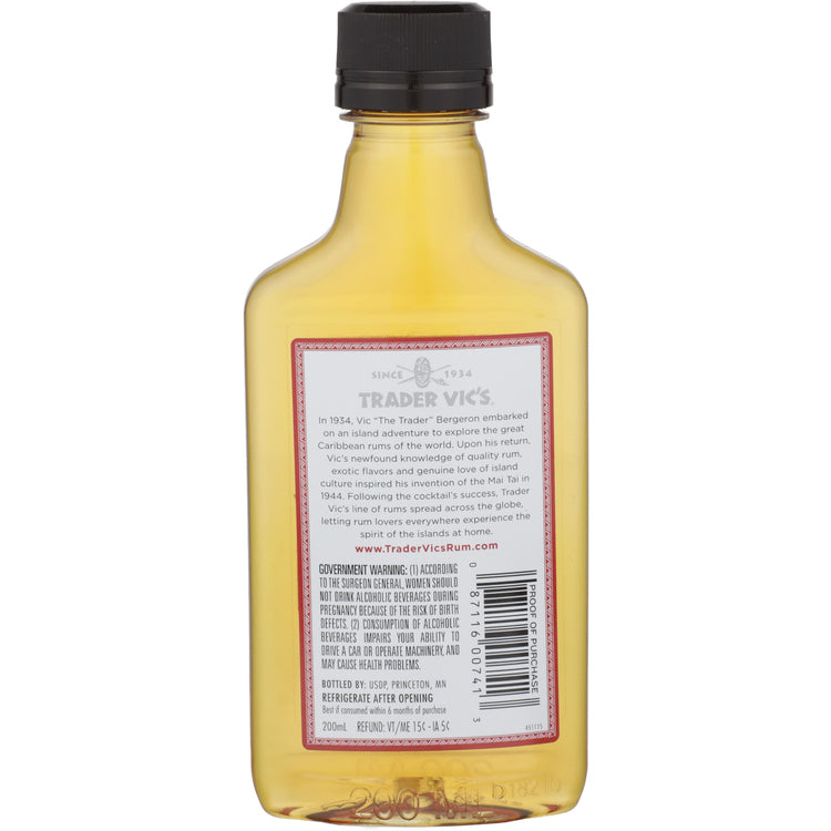 Trader Vic's Mai Tai 19.9 - 200ML - Back
