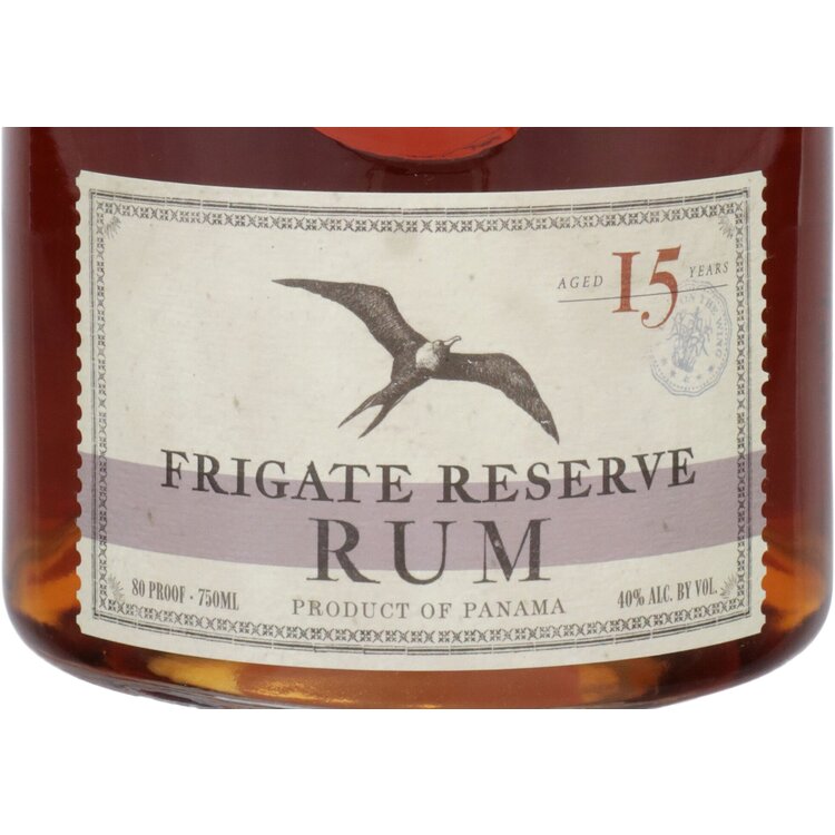Frigate Reserve Aged Rum 15 Yr 80 - 750ML - Front Label