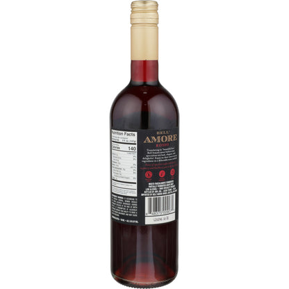 Bell'Amore Midnight Red Semi-Sweet Italy - 750ML - Back