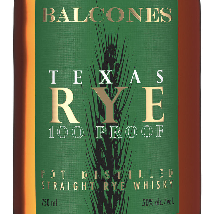 Balcones Straight Rye Whiskey Texas Rye Bottled In Bond 100 - 750ML