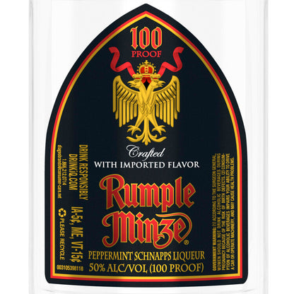 Rumple Minze Peppermint Schnapps 100 - 200ML - Front Label