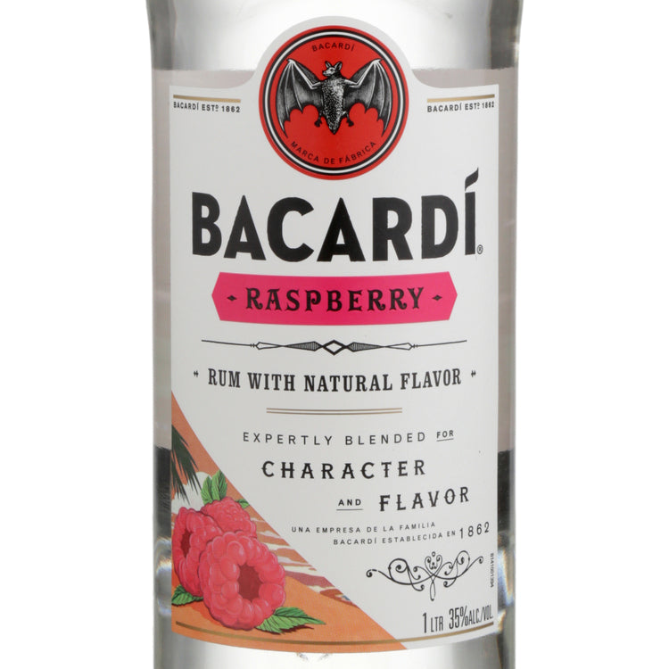 Bacardi Raspberry Flavored Rum 70 - 750ML - Front Label