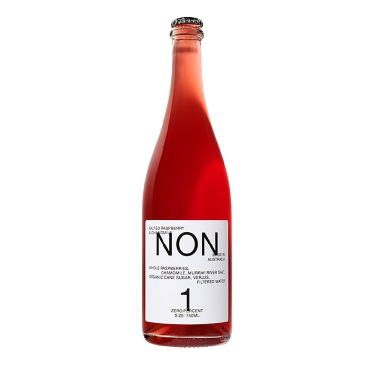 Non 1 Salted Raspberry & Chamomile Non Alcoholic Wine Alternative - 750ML - Front