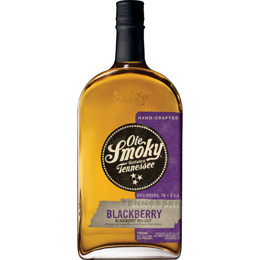 Ole Smoky Blackberry Flavored Whiskey Mountain Made 60 - 750ML - Front